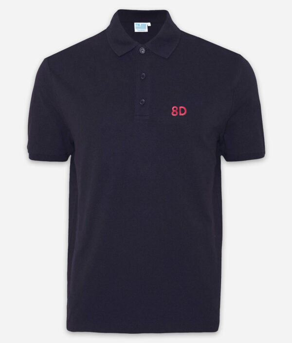r8dio 8d polo navy front