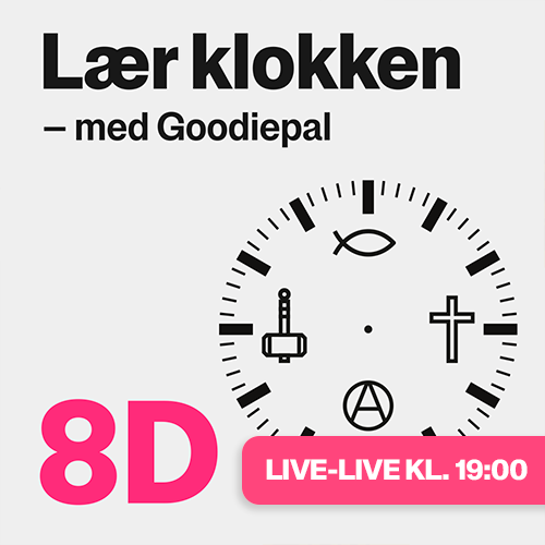 Laer klokken Kl. 19